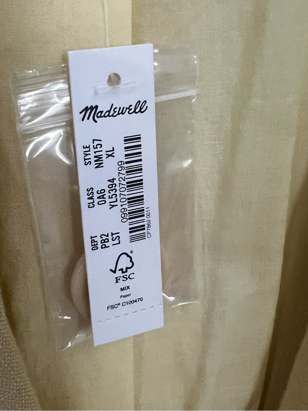 Madewell the Oversized Yellow Linen Blazer - Picture 11 of 14